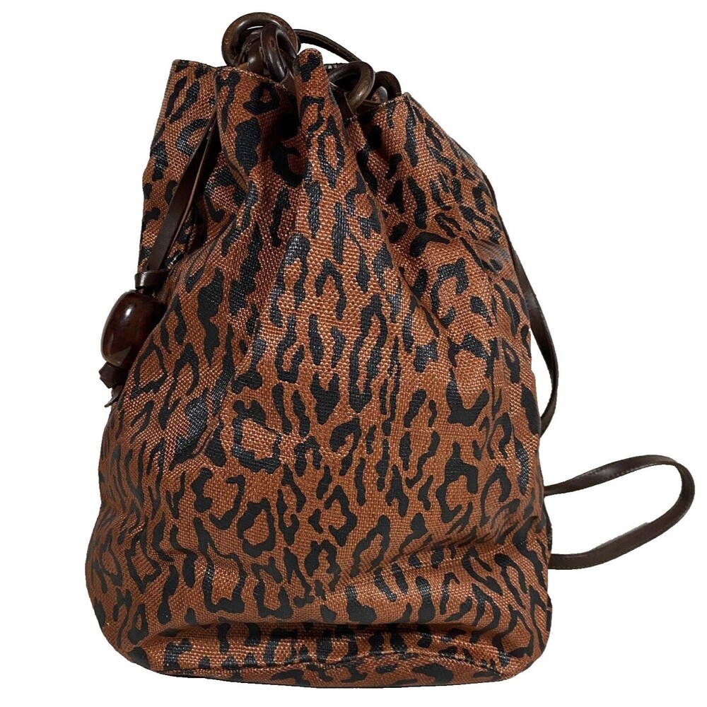 Leopard Print Women's Backpack Euc. - image 1